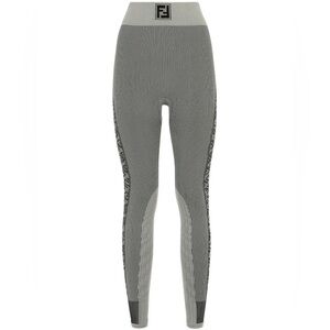 FENDI Gray and black leggings, size s/m. Brand new with tags!
